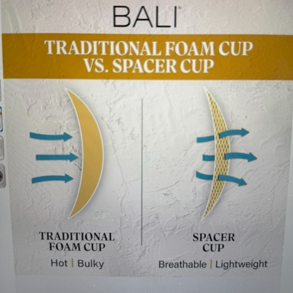 NWT BALI breathe modal tshirt breathable lightweight underwire bra convertible - Picture 4 of 6